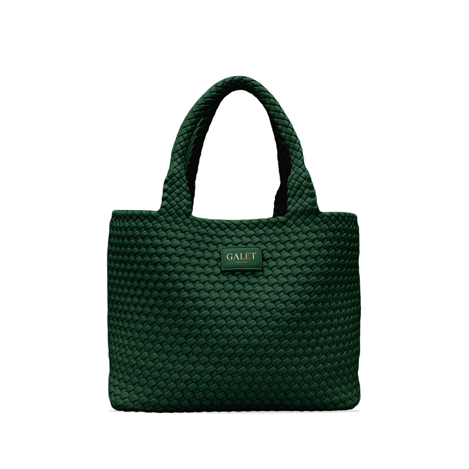 Woven Tote Emerald Green