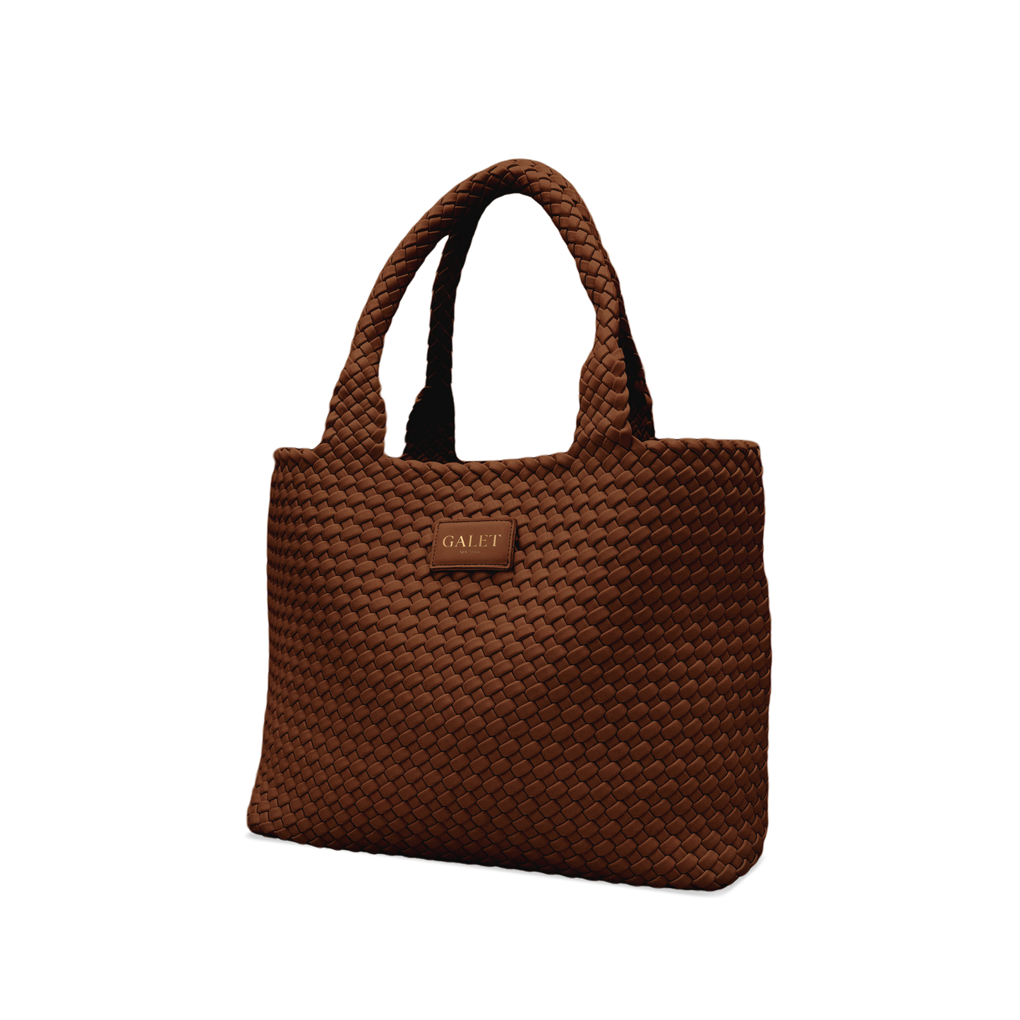 Woven Tote - Mocha Brown