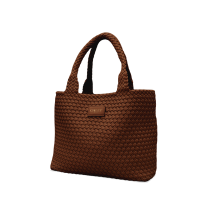 Woven Tote - Mocha Brown