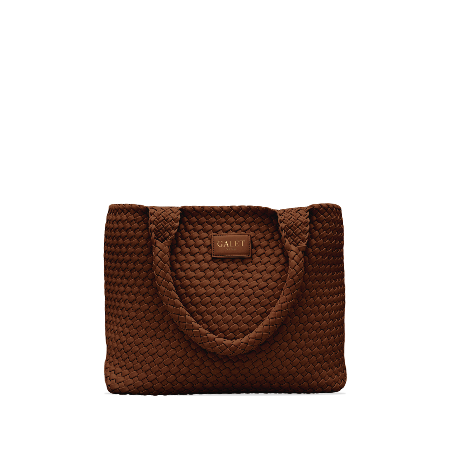 Woven Tote - Mocha Brown