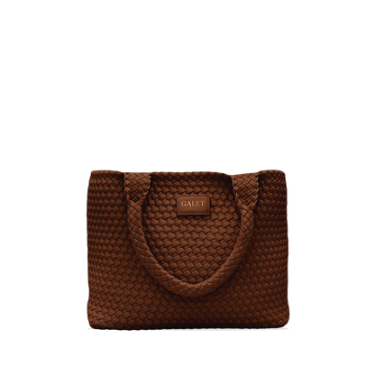 Woven Tote - Mocha Brown