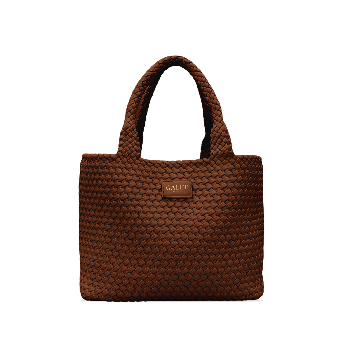 Woven Tote - Mocha Brown