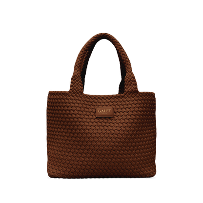 Woven Tote - Mocha Brown