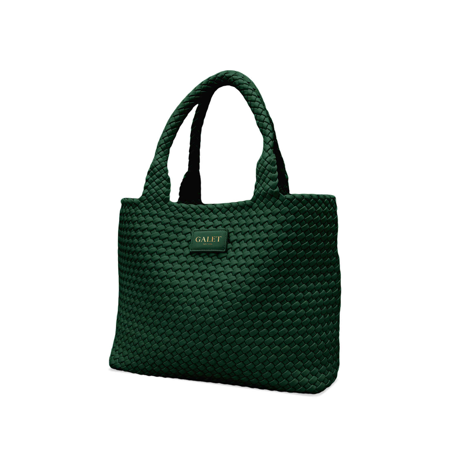 Woven Tote - Emerald Green