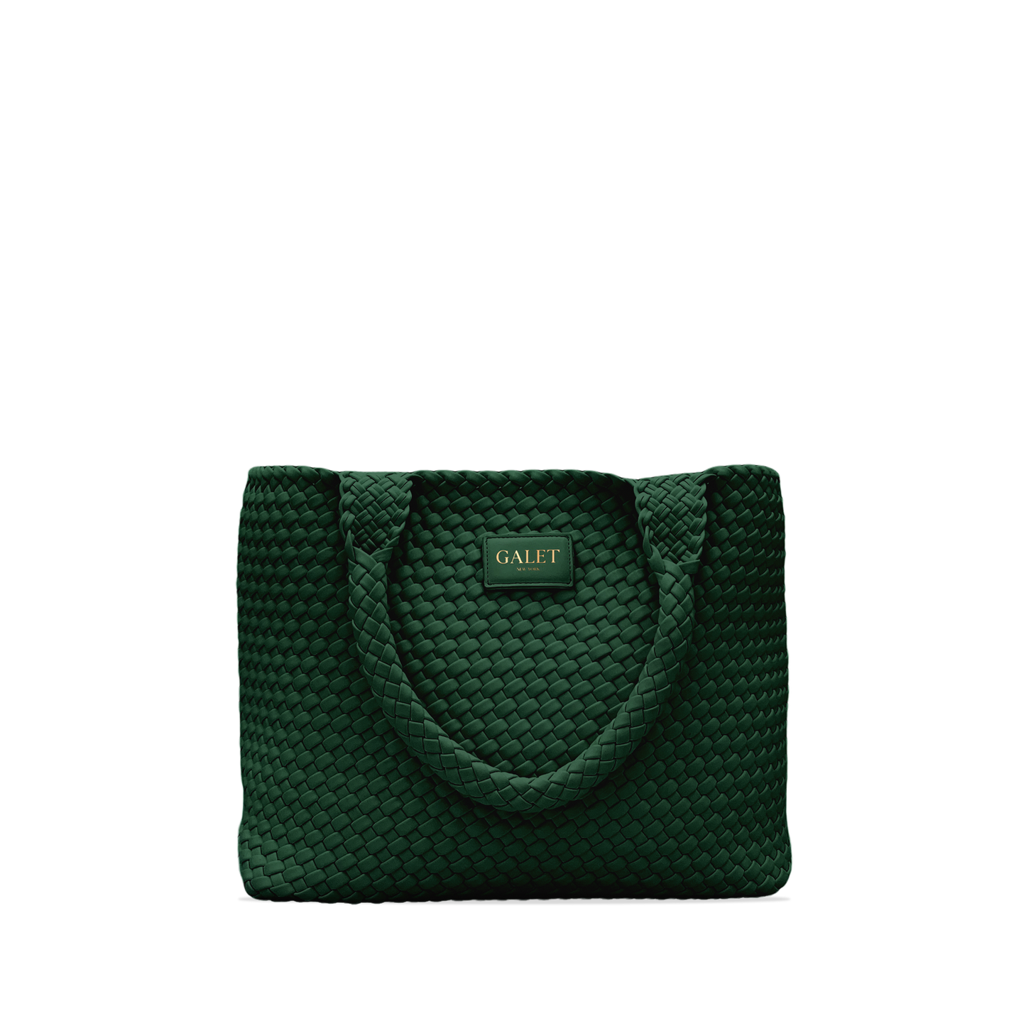 Woven Tote - Emerald Green