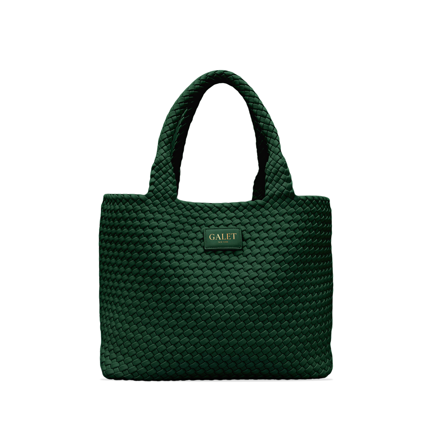 Woven Tote - Emerald Green