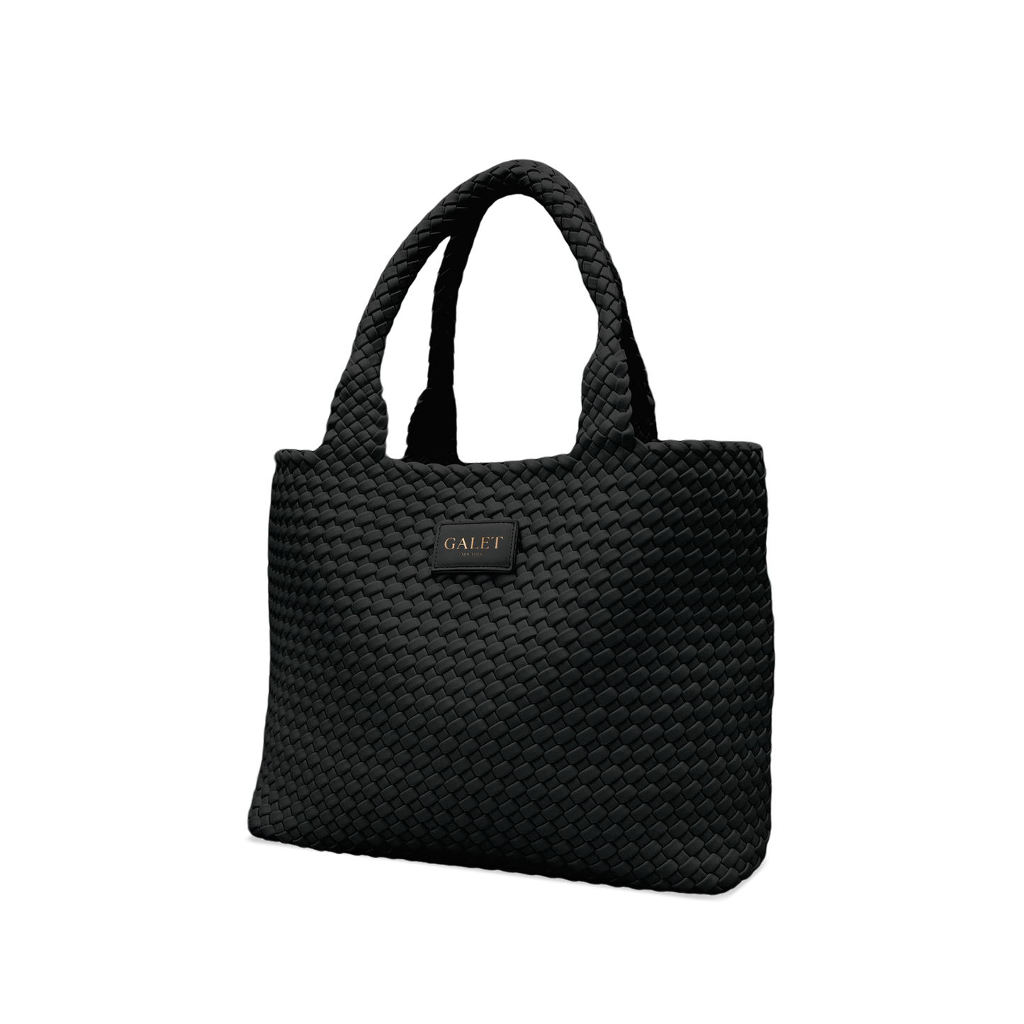 Woven Tote - Midnight Black