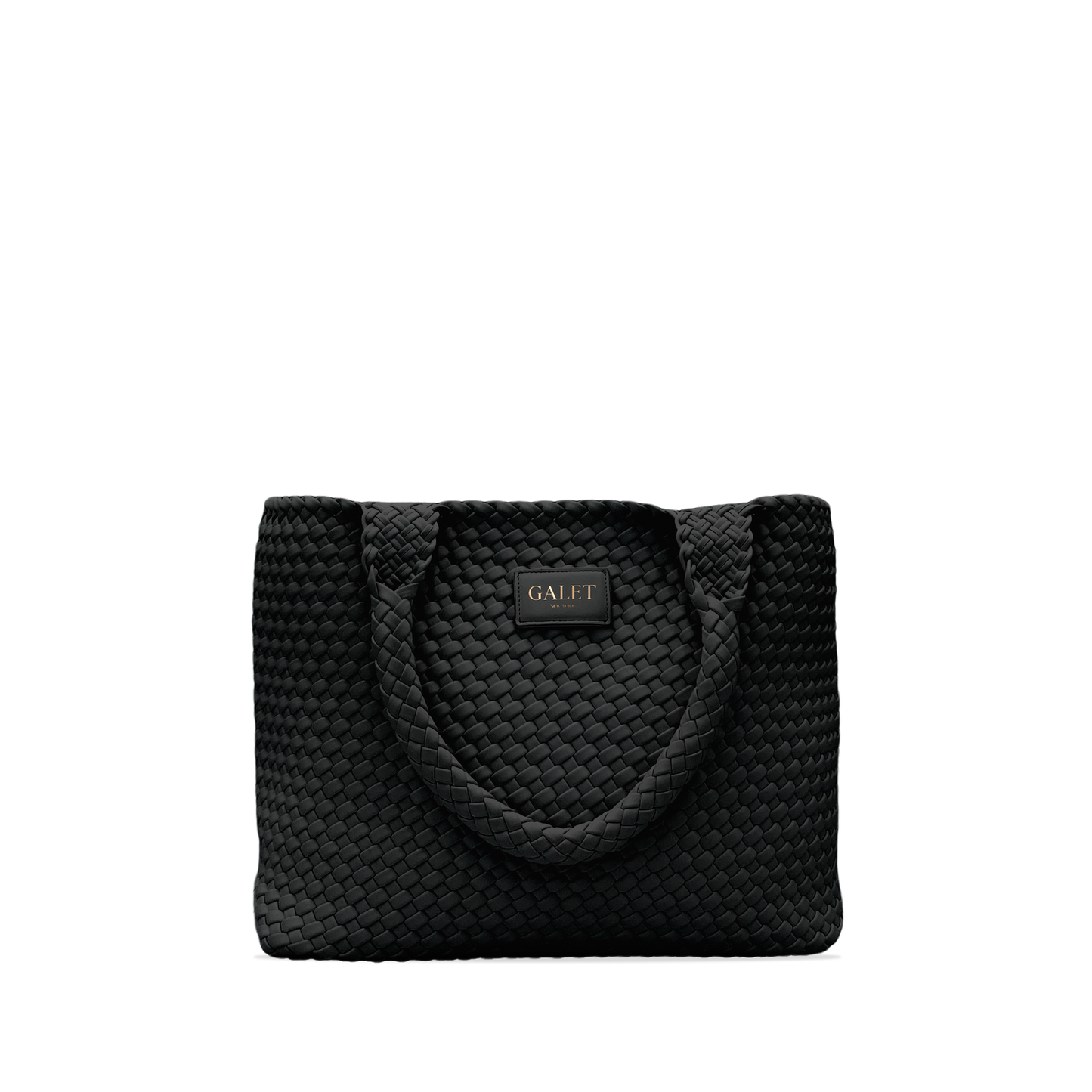 Woven Tote - Midnight Black