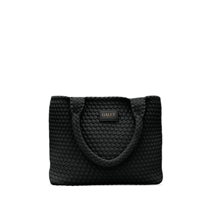 Woven Tote - Midnight Black