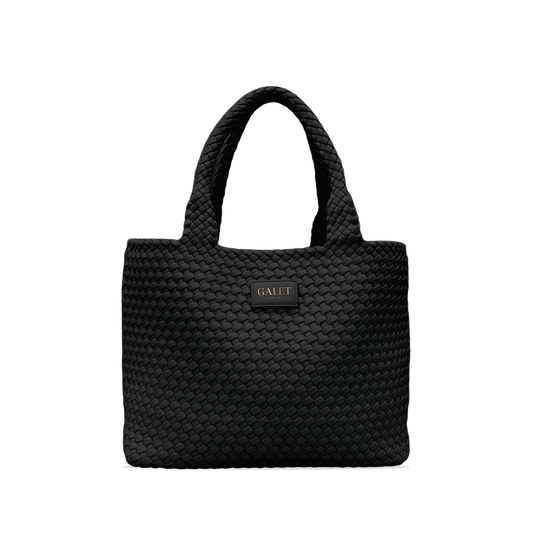 Woven Tote - Midnight Black